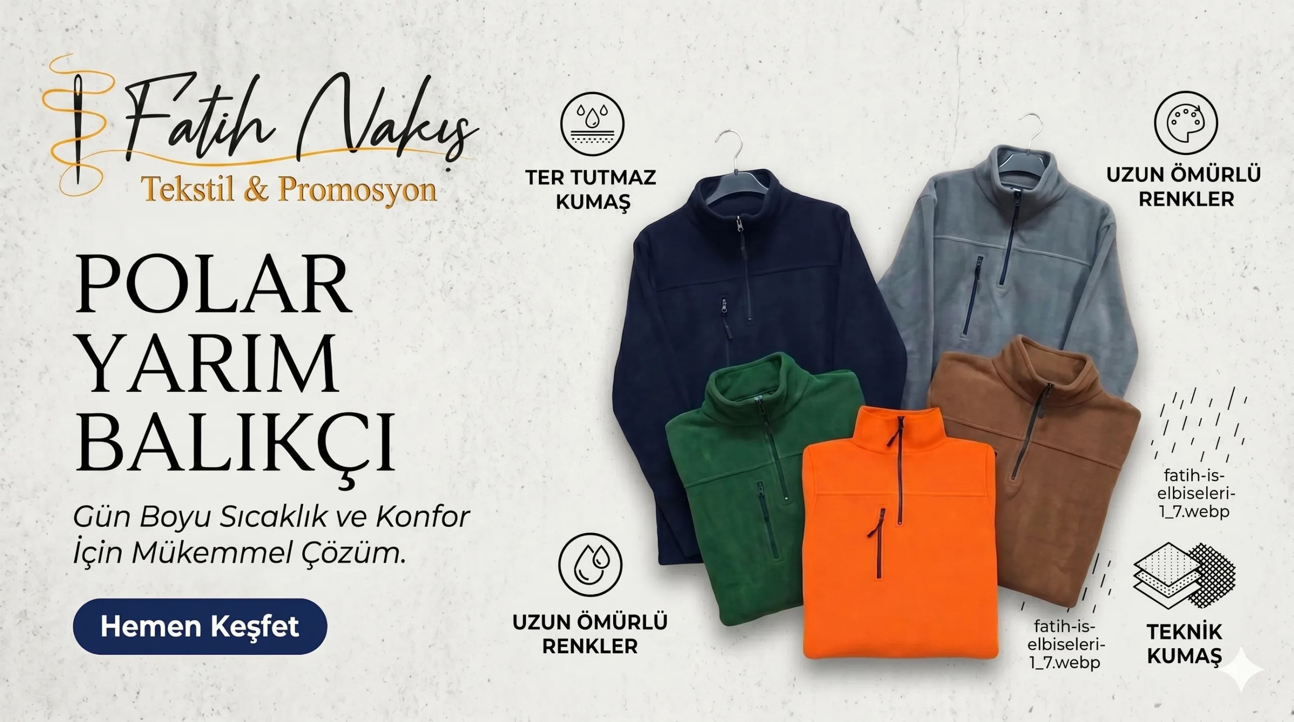 kurumsal iş elbiseleri, polar mont logo nakış işlemeli
